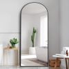 Dolonm 71x24 Inch Arch Full Length Mirror, Modern Design Standing Floor Mirror, Full Body Mirror for Living Room, Bedroom, Bathroom, Cloakroom