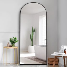 Dolonm 71x24 Inch Arch Full Length Mirror, Modern Design Standing Floor Mirror, Full Body Mirror for Living Room, Bedroom, Bathroom, Cloakroom
