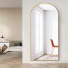 Dolonm 71x32 Inch Arch Full Length Mirror, Modern Design Standing Floor Mirror, Full Body Mirror for Living Room, Bedroom, Bathroom, Cloakroom