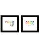 Trendy Decor 4U "Pride & Proud of Yourself and Others!" Framed Wall Art for Living Room, Wall Art Print for Home Decor