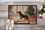 NEW Dachshund Christmas Cookies Doormat Front Door Mat Indoor Outdoor Rugs for Entryway, Non Slip Washable Low Pile, 18H X 27W