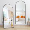 Dolonm 71x24 Inch Arch Full Length Mirror, Modern Design Standing Floor Mirror, Full Body Mirror for Living Room, Bedroom, Bathroom, Cloakroom