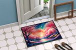 NEW Cherry Blossom in Color Doormat Front Door Mat Indoor Outdoor Rugs for Entryway, Non Slip Washable Low Pile, 18H X 27W