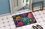 NEW Ornamental Kale in Color Doormat Front Door Mat Indoor Outdoor Rugs for Entryway, Non Slip Washable Low Pile, 18H X 27W