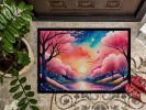 NEW Cherry Blossom in Color Doormat Front Door Mat Indoor Outdoor Rugs for Entryway, Non Slip Washable Low Pile, 18H X 27W