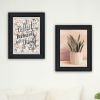 Trendy Decor 4U "Collect Moments Not Things" Framed Wall Art for Living Room, Wall Art Print for Home Decor, Bedroom Wall Art by House Fenway