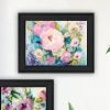 Trendy Decor 4U Abstract Florals to wish you Good luck, Success, Longevity; should keep you smiling Framed Wall Art for Living Room