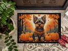 NEW Yorkshire Terrier Fall Doormat Front Door Mat Indoor Outdoor Rugs for Entryway, Non Slip Washable Low Pile, 18H X 27W