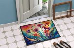 NEW Calla Lilies in Color Doormat Front Door Mat Indoor Outdoor Rugs for Entryway, Non Slip Washable Low Pile, 18H X 27W
