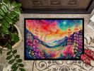 NEW Snapdragon in Color Doormat Front Door Mat Indoor Outdoor Rugs for Entryway, Non Slip Washable Low Pile, 18H X 27W
