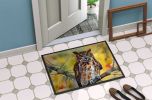 NEW Eastern Screech Owl Doormat Front Door Mat Indoor Outdoor Rugs for Entryway, Non Slip Washable Low Pile, 18H X 27W