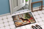 NEW Dachshund Christmas Cookies Doormat Front Door Mat Indoor Outdoor Rugs for Entryway, Non Slip Washable Low Pile, 18H X 27W