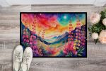 NEW Snapdragon in Color Doormat Front Door Mat Indoor Outdoor Rugs for Entryway, Non Slip Washable Low Pile, 18H X 27W