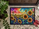 NEW Sunflowers in Color Doormat Front Door Mat Indoor Outdoor Rugs for Entryway, Non Slip Washable Low Pile, 18H X 27W