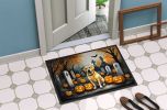 NEW Yellow Labrador Retriever Spooky Halloween Doormat Front Door Mat Indoor Outdoor Rugs for Entryway, Non Slip Washable Low Pile, 18H X 27W