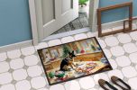 NEW German Shepherd Christmas Cookies Doormat Front Door Mat Indoor Outdoor Rugs for Entryway, Non Slip Washable Low Pile, 18H X 27W