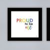 Trendy Decor 4U "Pride & Proud of Yourself and Others!" Framed Wall Art for Living Room, Wall Art Print for Home Decor