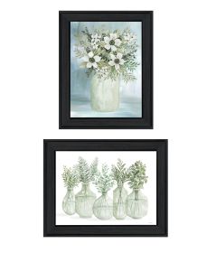 Trendy Decor 4U "Simply Sage 1" Framed Wall Art for Living Room, Wall Art Print for Home Decor, Bedroom Wall Art by Cindy Jacobs (Color: as Pic)
