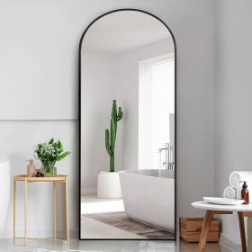 Dolonm 65x22 Inch Arch Full Length Mirror, Modern Design Standing Floor Mirror, Full Body Mirror for Living Room, Bedroom, Bathroom, Cloakroom (Color: as Pic)