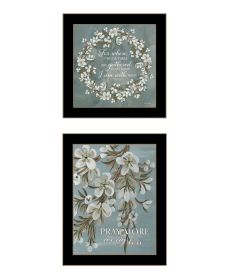 Trendy Decor 4U "Pray More, Worry Less" Framed Wall Art for Living Room, Wall Art Print for Home Decor, Bedroom Wall Art by Cindy Jacobs (Color: as Pic)